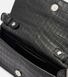 McQueen Jewelled Mini leather shoulder bag