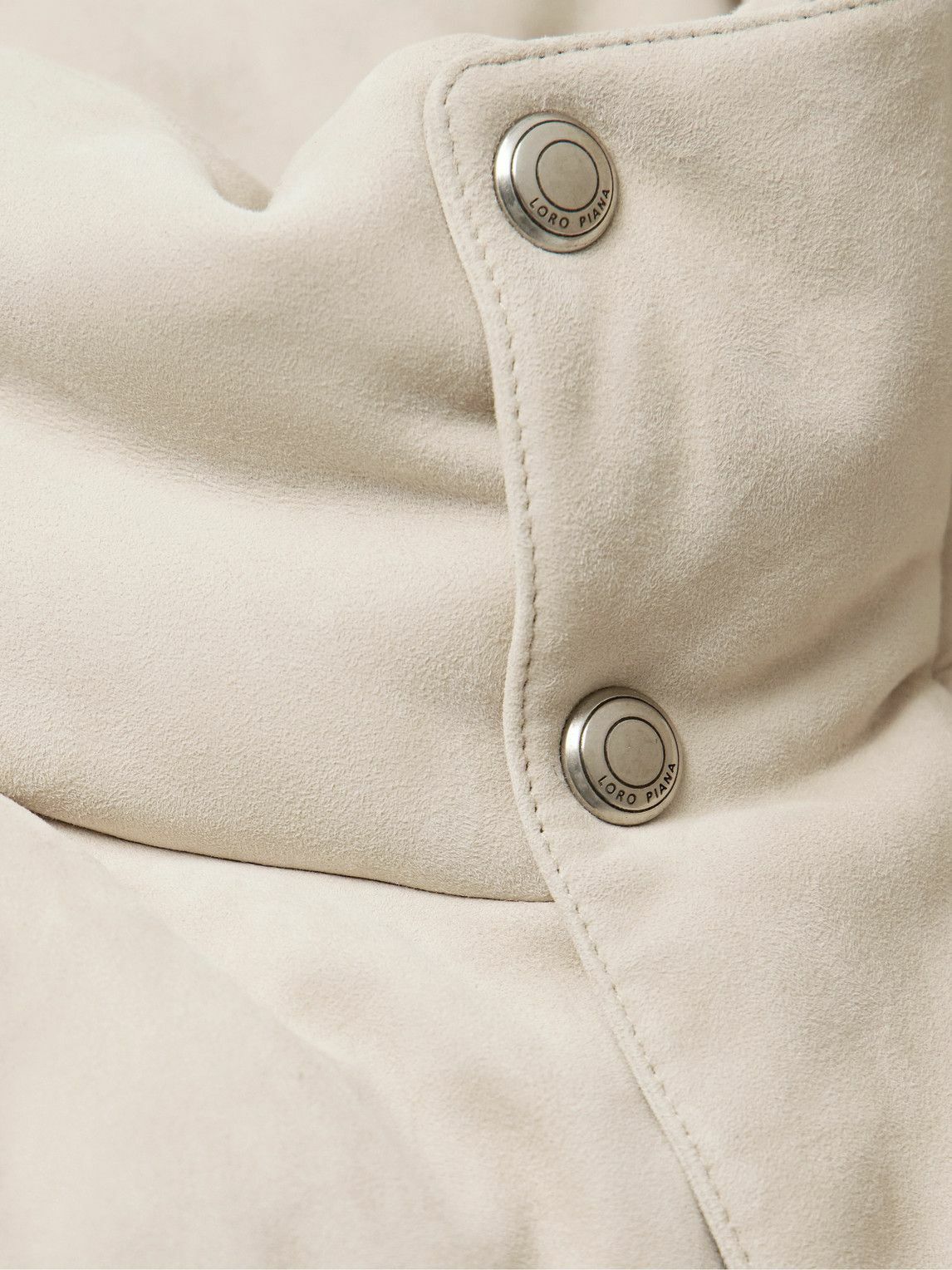 Loro Piana - Flavio Quilted Suede Jacket - Neutrals