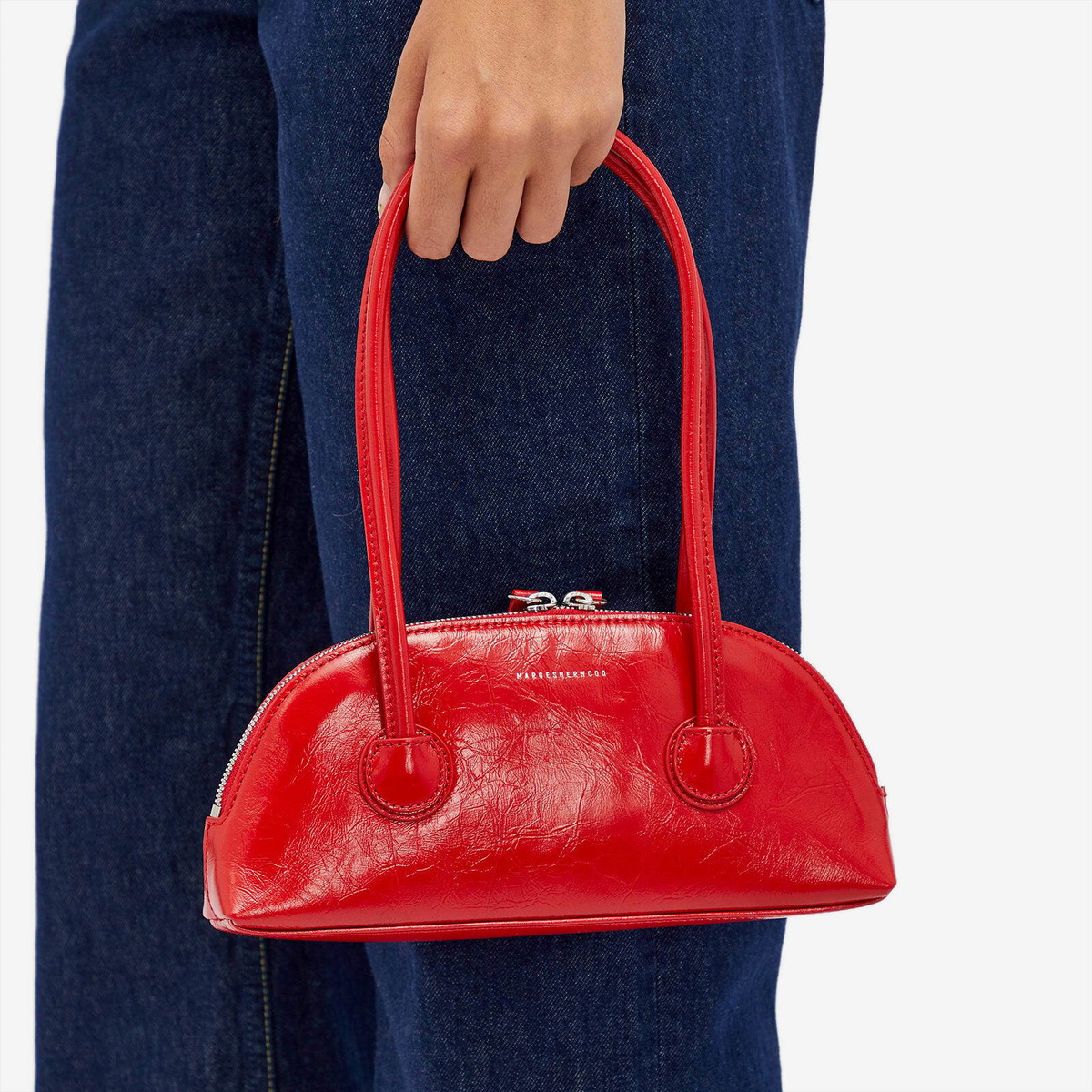 [Margesherwood] ☆ / BESSETTE SHOULDER / apple red crinkle Designer fashion, Seoul-fully created | W Concept