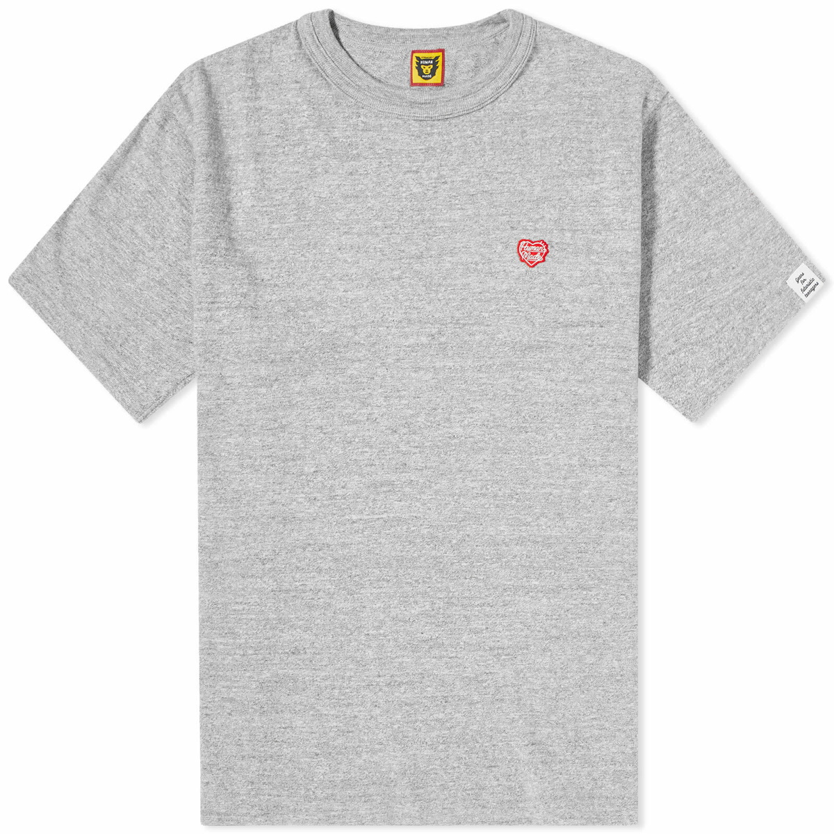 Human Made Men's Heart Badge T-Shirt in Grey Human Made