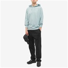 Stone Island Men's Embroidered Logo Lightweight Hoody in Sky Blue