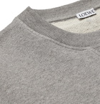 Loewe - Slim-Fit Logo-Embroidered Loopback Cotton-Jersey Sweatshirt - Gray