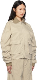 Birrot Taupe Love Bomber Jacket