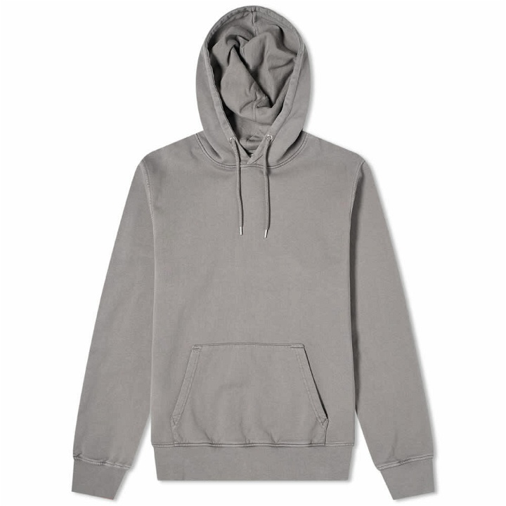 Photo: Colorful Standard Men's Classic Organic Popover Hoody in Storm Grey