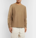 Folk - Patch Panelled Organic Cotton Sweatshirt - Neutrals