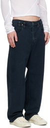 Eckhaus Latta Navy Baggy Jeans