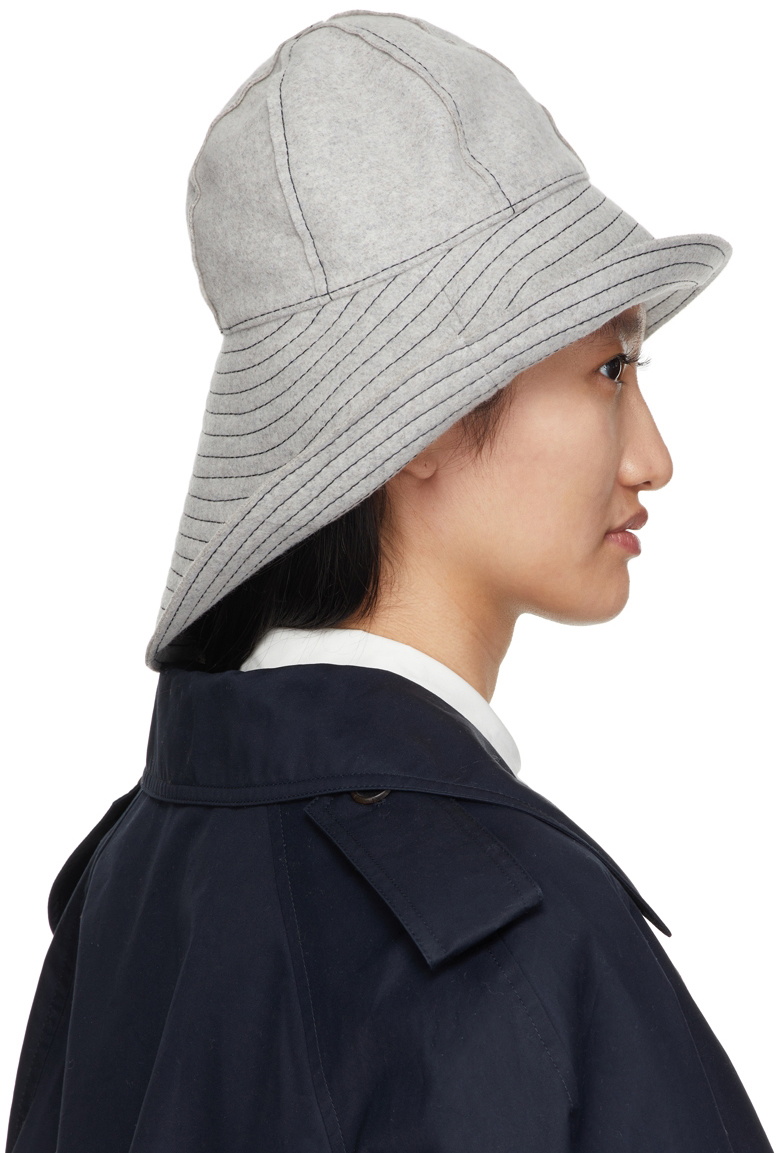 Maison michel wool grey hat Maison Michel Fedora Hat, Size M main image 3