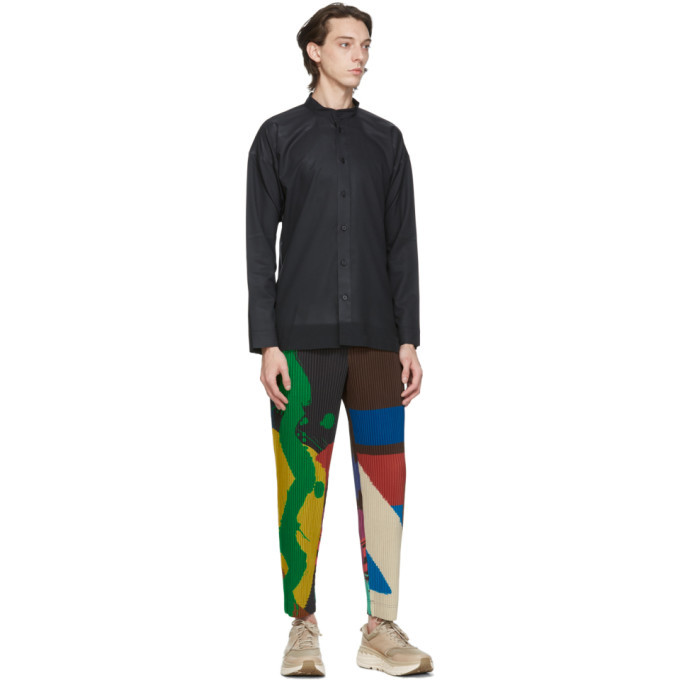 Homme Plisse Issey Miyake Multicolor Big Brush Trousers Homme