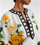 Dolce&Gabbana Floral silk kaftan