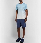 Adidas Sport - Melbourne Striped Climalite Tennis T-Shirt - Light blue