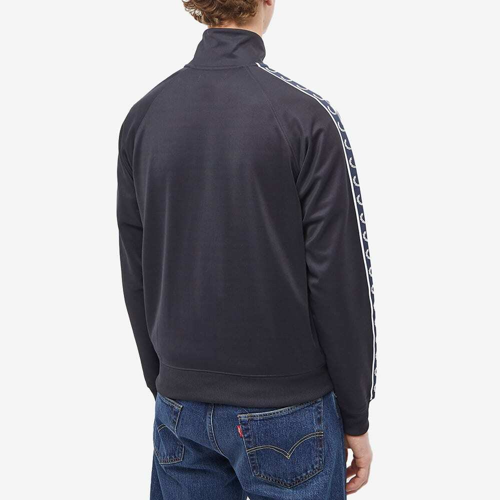 FRED PERRY Contrast Tape Track Jacket 紺 Fred Perry Men's Contrast Tape Track Jacket in Navy Fred Perry
