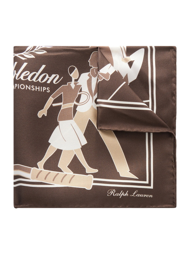 Photo: Ralph Lauren Purple label - Wimbledon Printed Silk-Twill Pocket Square