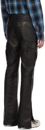 AMIRI Black Patch Pocket Leather Pants