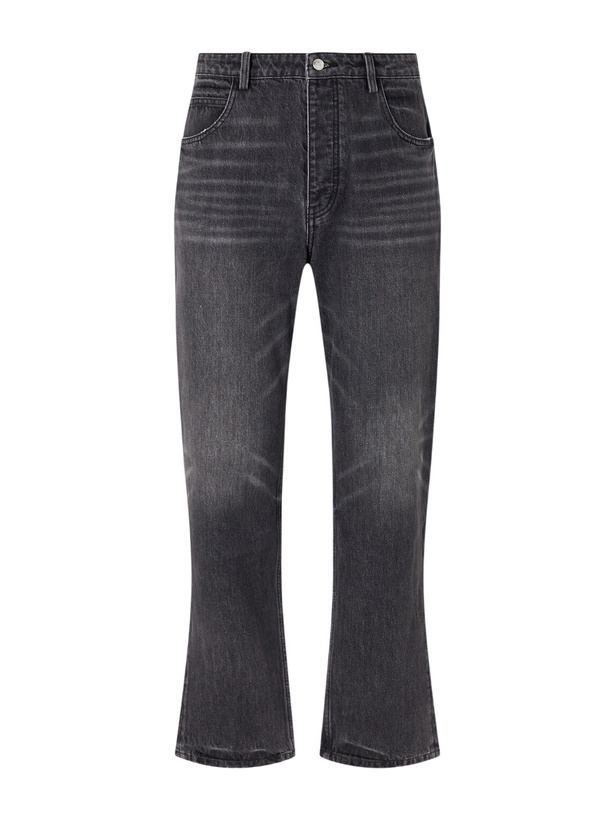 Photo: NAHMIAS - Straight-Leg Cotton-Blend Jeans - Black