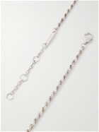 Bottega Veneta - Sterling Silver and Enamel Pendant Necklace