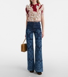 La DoubleJ Pumped Up floral polo sweater