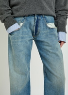 Maison Margiela Exposed-pocket Straight-leg Jeans Denim