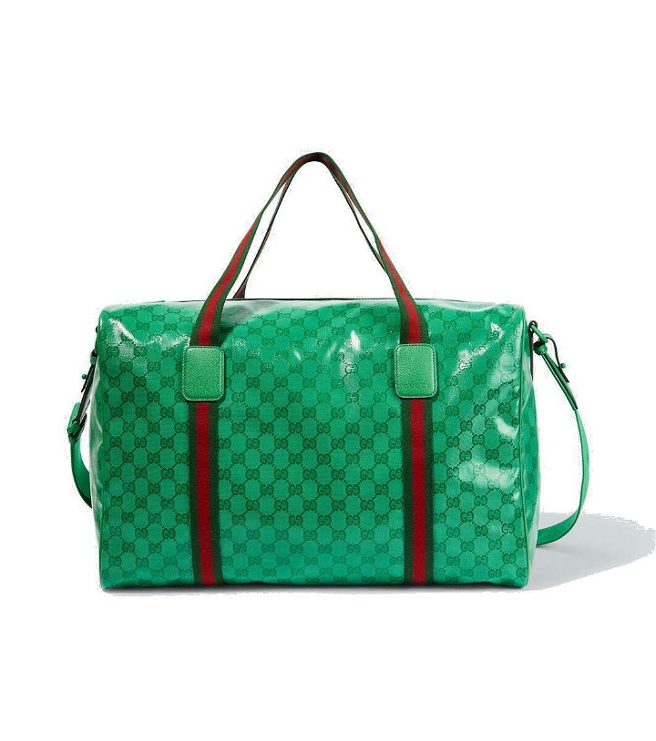 Photo: Gucci GG Large Crystal canvas duffel bag