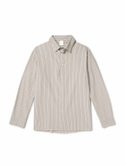 SSAM - Striped Cotton Shirt - Brown