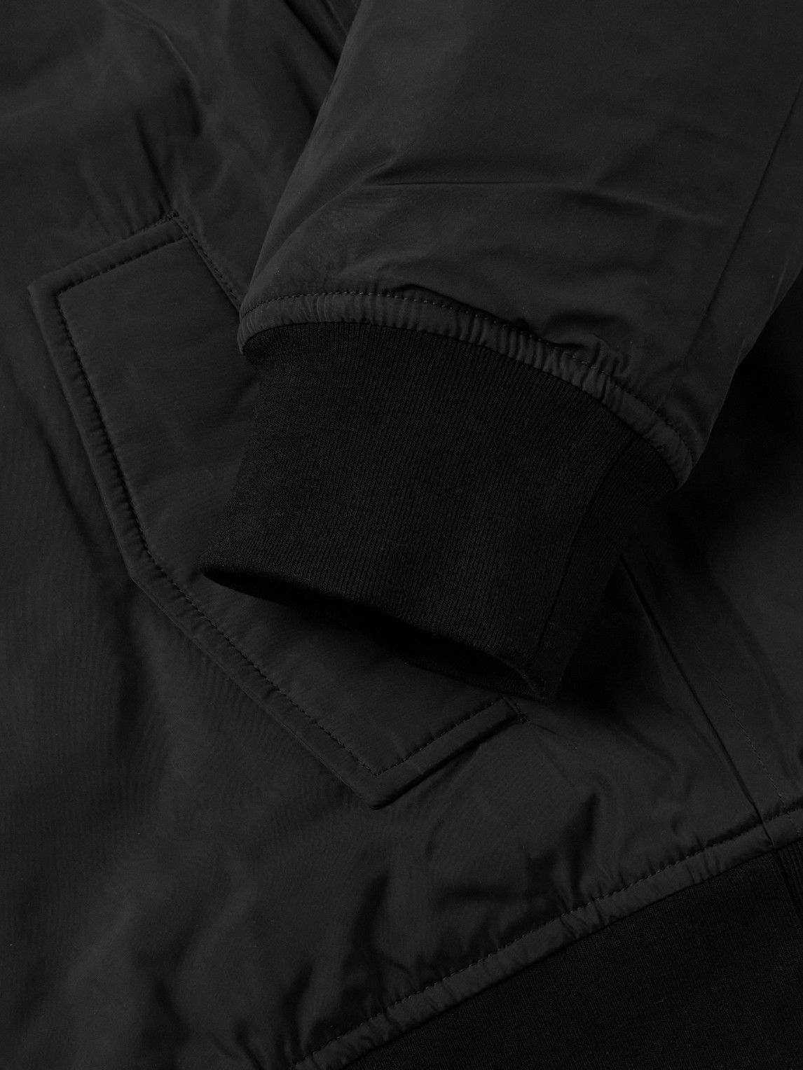 James Perse - Padded Recycled-Twill Bomber Jacket - Black