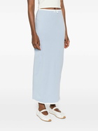 Rowen Rose Floral-Appliqué Maxi Skirt