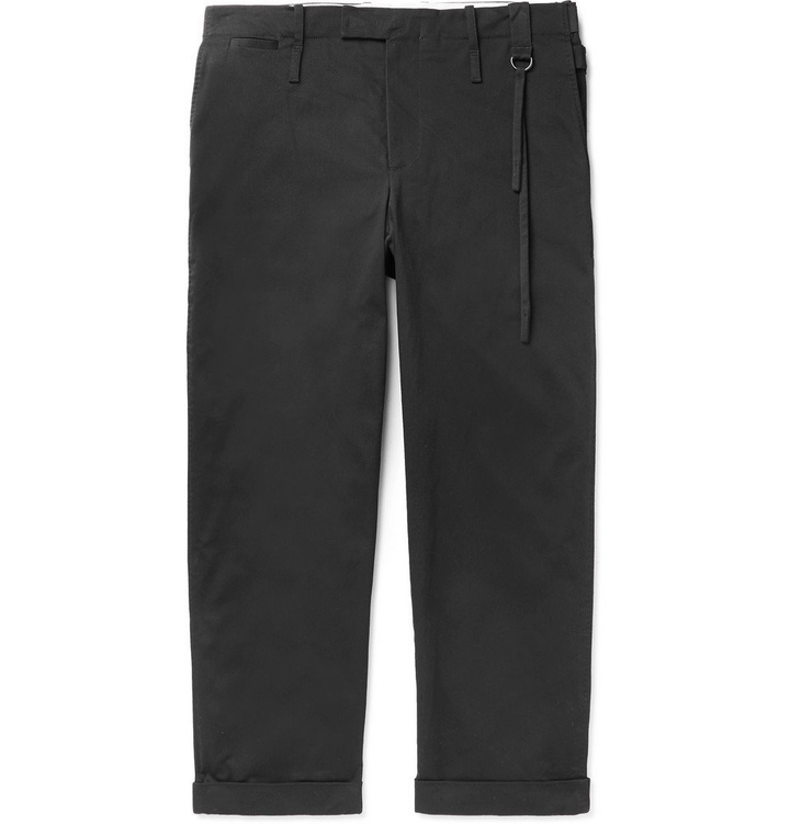 Photo: Craig Green - Black Wide-Leg Cotton-Blend Twill Trousers - Black