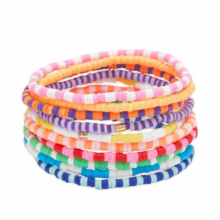Photo: Roxanne Assoulin Women's Technicolour Stripe Bracelets Set in Multi 