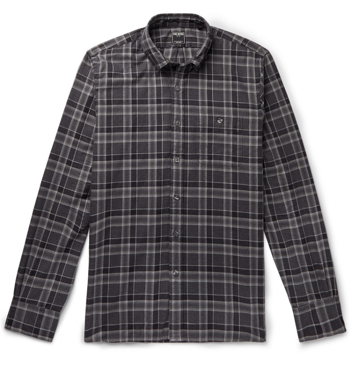 Photo: Todd Snyder - Button-Down Collar Checked Cotton-Flannel Shirt - Gray