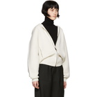 Chloe White Cashmere Knit Chunky Hoodie