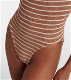 Hunza G Striped swimsuit