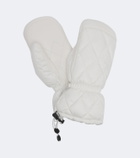 Bogner Selia leather-trimmed ski mittens