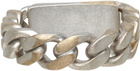 MM6 Maison Margiela Silver Reversed Chain Link Ring