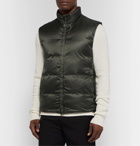 Theory - Slim-Fit Quilted Shell Down Gilet - Dark green