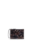 Diesel Pouch in printed glossy PU - Small Wallets Womens in Black