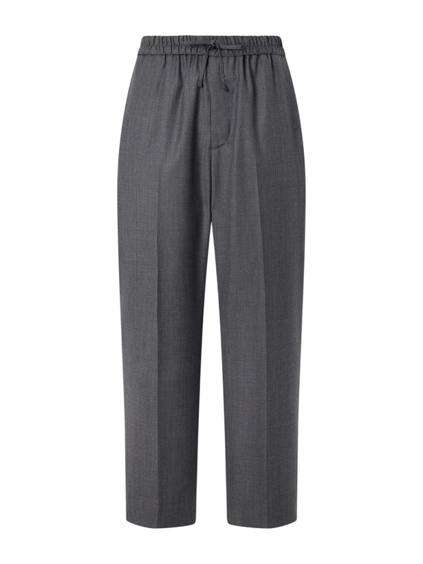 Photo: Officine Générale - Nilson Straight-Leg Wool, Cashmere and Silk-Blend Suit Trousers - Gray