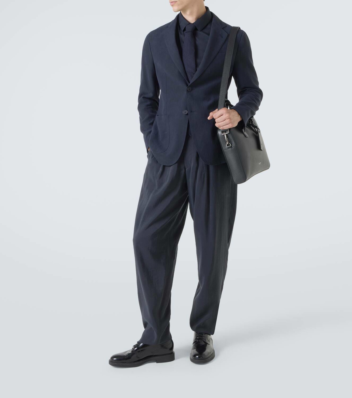 Giorgio Armani Leather briefcase