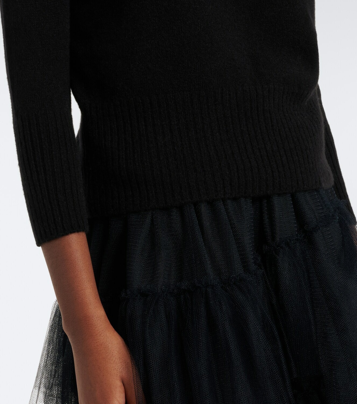 Simone Rocha Embellished cashmere turtleneck sweater