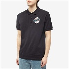 Fred Perry x Raf Simons Patched Polo Shirt in Black