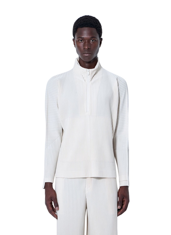 Photo: Homme Plissé Issey Miyake Pleated Half Zip Through Top