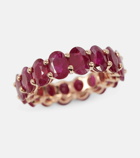 Shay Jewelry 18kt gold eternity ring with rubies