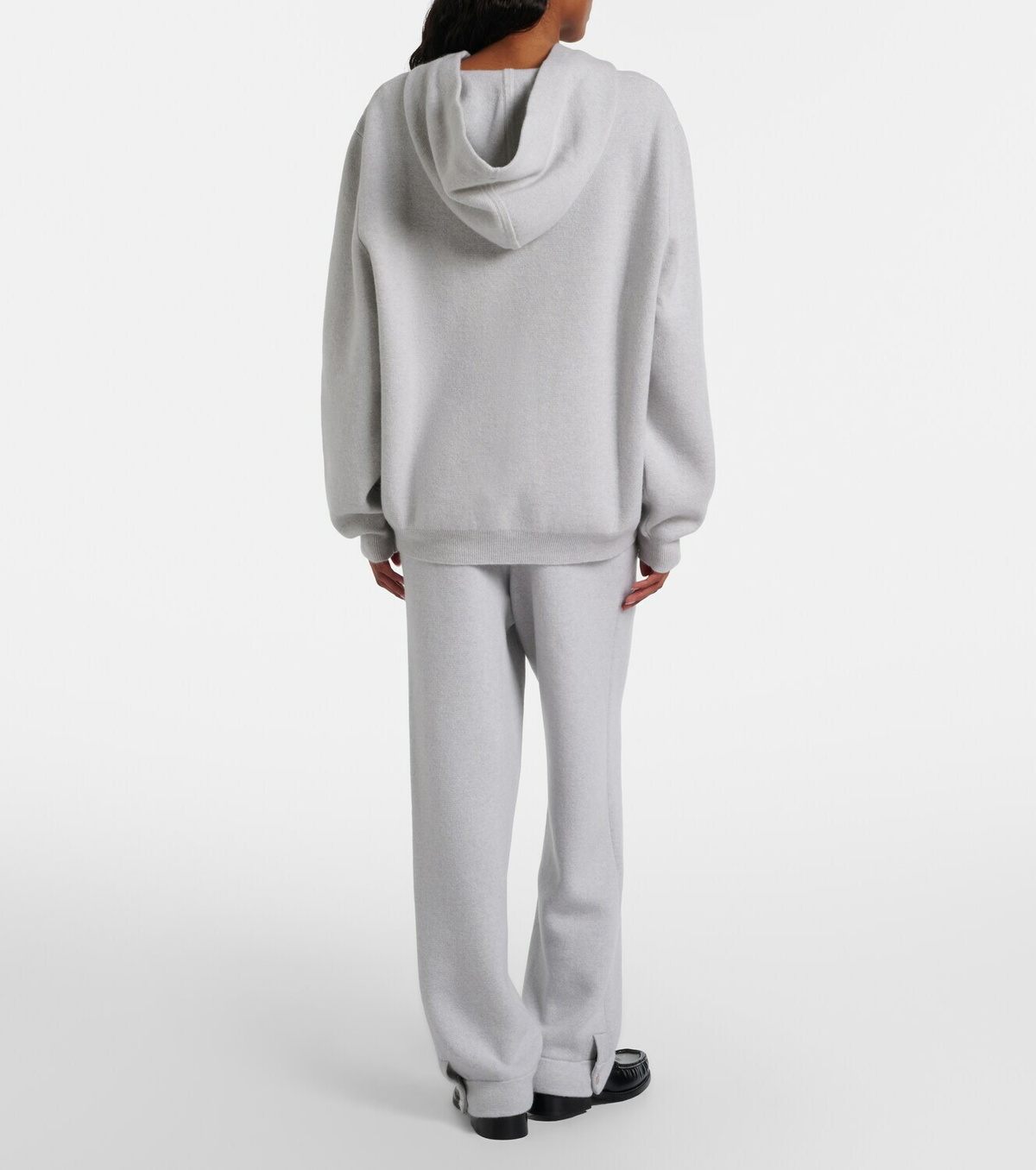 God's True Cashmere Cashmere straight pants with rose quartz