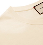 Gucci - Printed Cotton-Jersey T-Shirt - Men - Cream