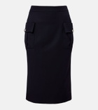 McQueen Wool pencil skirt