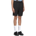 Saturdays NYC Black Lyocell Martin Shorts