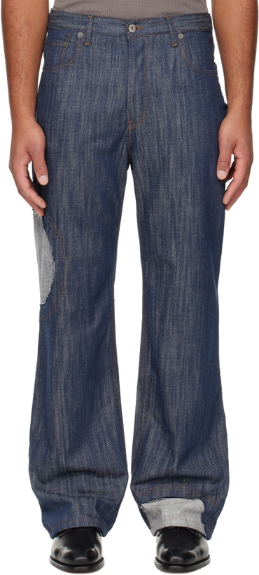 Photo: Edward Cuming Navy Circle Window V01s Jeans