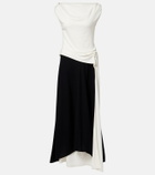 Proenza Schouler Daliah draped crêpe satin maxi dress