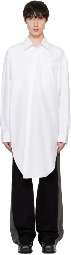 Photo: Mugler White Knot Shirt