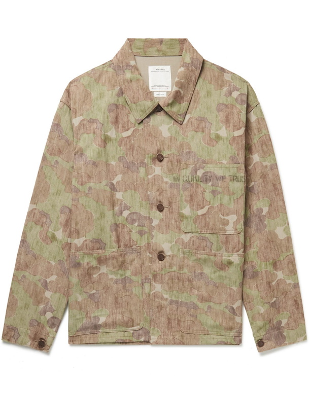 Photo: Visvim - Baker Camouflage-Print Wool and Linen-Blend Chore Jacket - Brown