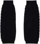 Juun.J Black Hardware Leg Warmers