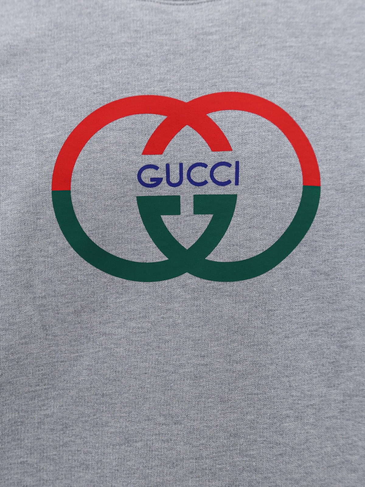 GUCCI Cotton sweatshirt with frontal logo グッチ メンズ GUCCI Logo-Print Cotton-Jersey Sweatshirt for Men | MR PORTER